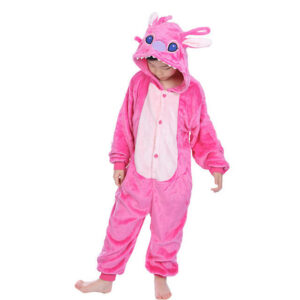 Combinaison pyjama Stitch rose enfant