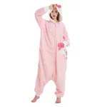 Combinaison Pyjama Animaux Chat Rose