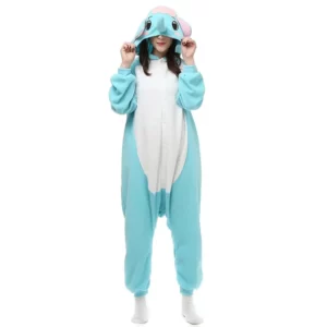 Combinaison Pyjama Animaux Éléphant Bleu